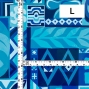 Hula Fabric / Square Design / JKH-626-LBL