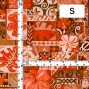 Hula Fabric / Square Design / JKH-626-OR
