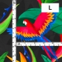 Hula Fabric / Tropical Bird / JKH-632-BK