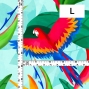 Hula Fabric / Tropical Bird / JKH-632-LBL