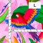 Hula Fabric / Tropical Bird / JKH-632-PI