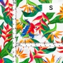 Hula Fabric / Tropical Bird / JKH-632-WH