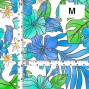 Hula Fabric / Hibiscus / JKH-636-WHBL