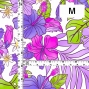 Hula Fabric / Hibiscus / JKH-636-WHPU