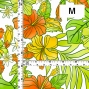 Hula Fabric / Hibiscus / JKH-636-WHYE