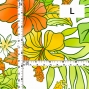 Hula Fabric / Hibiscus / JKH-636-WHYE