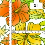 Hula Fabric / Hibiscus / JKH-636-WHYE