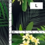 Hula Fabric / Plumeria / JKH-644-BK