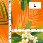 Hula Fabric / Plumeria / JKH-644-OR
