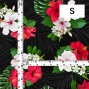 Hula Fabric / Hibiscus / JKH-646-BK
