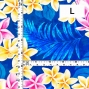 Hula Fabric / Plumeria Lei / JKH-648-BL