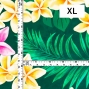 Hula Fabric / Plumeria Lei / JKH-648-GR