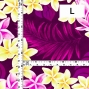 Hula Fabric / Plumeria Lei / JKH-648-PU