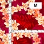 Hula Fabric / Plumeria Lei / JKH-648-RD