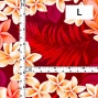 Hula Fabric / Plumeria Lei / JKH-648-RD