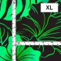 Hula Fabric / Hibiscus / JKH-654-BKGR