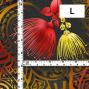 Hula Fabric / Kahiko & Lehua / JKH-660-BK