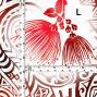 Hula Fabric / Kahiko & Lehua / JKH-660-WH