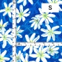 Hula Fabric / Tiare & Monstera / JKH-676-BL