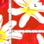 Hula Fabric / Tiare & Monstera / JKH-676-RD