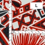 Hula Fabric / Kahiko & Lehua / JKH-680-RDBK