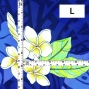 Hula Fabric / Kahiko & Plumeria / JKH-686-BL