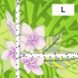 Hula Fabric / Kahiko & Plumeria / JKH-686-LGR