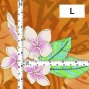 Hula Fabric / Kahiko & Plumeria / JKH-686-OR