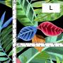 Hula Fabric / Hawaiian Leaf / JKH-698-BK