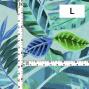 Hula Fabric / Hawaiian Leaf / JKH-698-BL