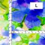Hula Fabric / Watercolor Floral / JKH-706-BL