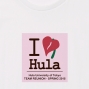 Hula Original Name Print T-shirt / I love Hula / Whtie / OT001w