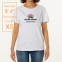 Hula Original Name Print T-shirt / Lehua / White / OT002w