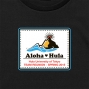 Hula Original Name Print T-shirt / Hawaiian Landscape / Black / OT003b