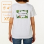 Hula Original Name Print T-shirt / Botanical / Black / OT005b