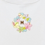 Hula Original Name Print T-shirt / Plumeria & Hibiscus / White / OT010w