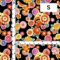Japan Fabric / Chrysanthemum, Peony & Pine / JWA-001-BK