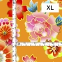 Japan Fabric / Chrysanthemum, Peony & Pine / JWA-001-OR