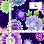 Japan Fabric / Chrysanthemum, Peony & Pine / JWA-001-PU
