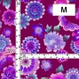 Japan Fabric / Chrysanthemum, Peony & Pine / JWA-001-RDPU