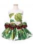 Hula Tahitian Set up Kids /White & Brown / Gc100