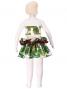 Hula Tahitian Set up Kids /White & Brown / Gc100