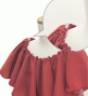 Hula Frilled Collar Blouse with Koshibo / White / J3316wh