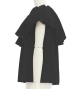 Hula Frilled Collar Blouse with Koshibo / Black / J3316bk