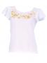 Hula T-shirt / Frilled Sleeve with lehua embroidery / GKD7gw