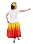 Hula T-shirt / Frilled Sleeve with lehua embroidery / GKD7gw