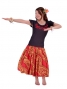 Hula T-shirt / Frilled Sleeve with lehua embroidery / GKD7rb