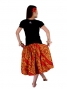 Hula T-shirt / Frilled Sleeve with lehua embroidery / GKD7sb