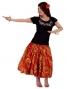 Hula T-shirt / Frilled Sleeve with lehua embroidery / GKD7sb