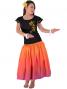Hula T-shirt / Frilled Sleeve with Rose embroidery / GKD8gb